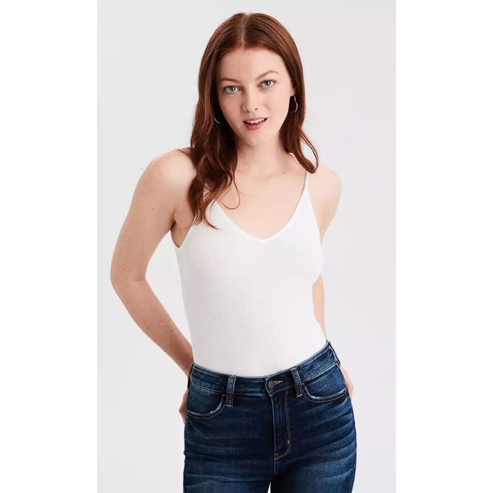AE Ribbed Double V-Neck Bodysuit - XL - NWOT!